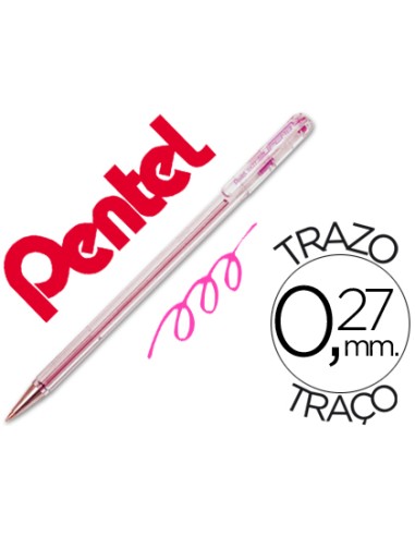 Boligrafo pentel bk 77 p rosa