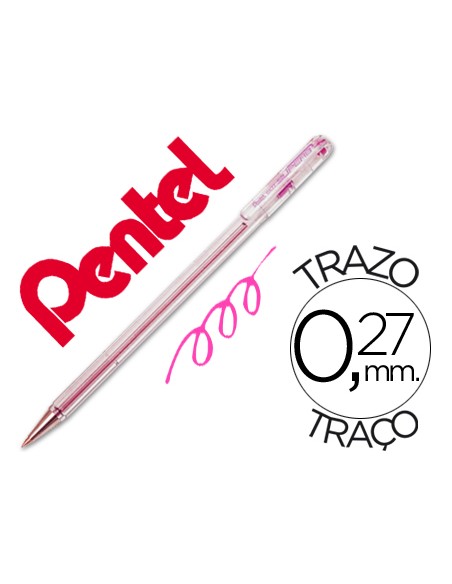 Boligrafo pentel bk 77 p rosa