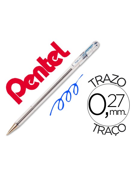 Boligrafo pentel bk 77 c azul