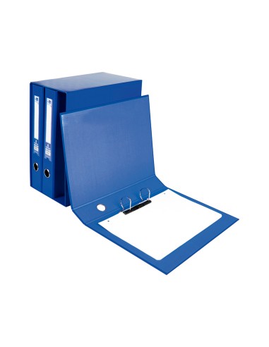 Modulo liderpapel 3 archivadores folio 2 anillas mixtas 40mm azul