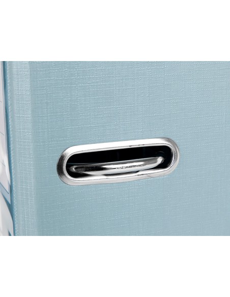 Archivador de palanca liderpapel folio documenta forrado pvc con rado lomo 75mm gris compresor metalico