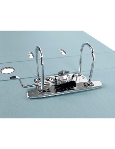 Archivador de palanca liderpapel folio documenta forrado pvc con rado lomo 75mm gris compresor metalico