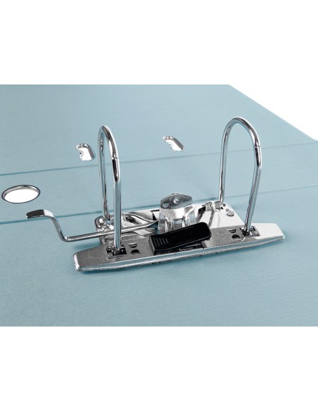 Archivador de palanca liderpapel folio documenta forrado pvc con rado lomo 75mm gris compresor metalico