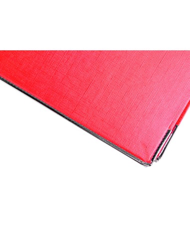 Archivador de palanca liderpapel folio documenta forrado pvc con rado lomo 75mm rojo compresor metalico