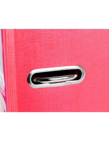 Archivador de palanca liderpapel folio documenta forrado pvc con rado lomo 75mm rojo compresor metalico