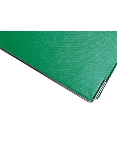 Archivador de palanca liderpapel folio documenta forrado pvc con rado lomo 75mm verde compresor metalico