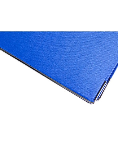 Archivador de palanca liderpapel folio documenta forrado pvc con rado lomo 75mm azul compresor metalico