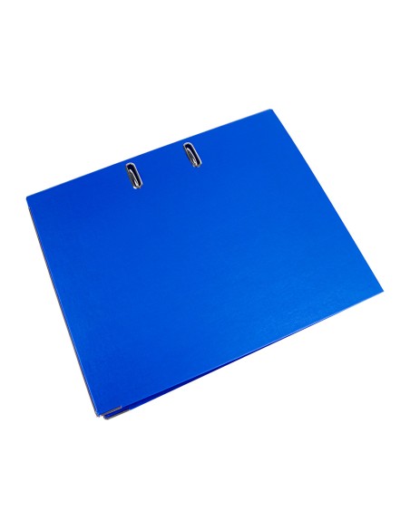 Archivador de palanca liderpapel folio documenta forrado pvc con rado lomo 75mm azul compresor metalico