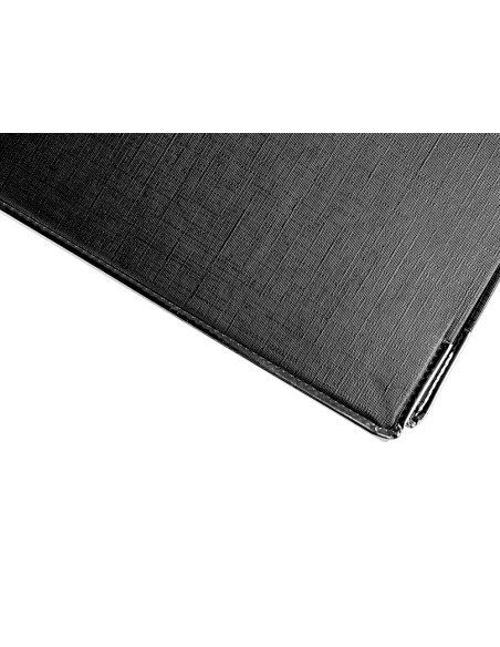 Archivador de palanca liderpapel folio documenta forrado pvc con rado lomo 75mm negro compresor metalico