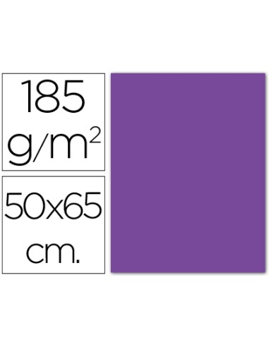 Cartulina guarro violeta 50x65 cm 185 gr