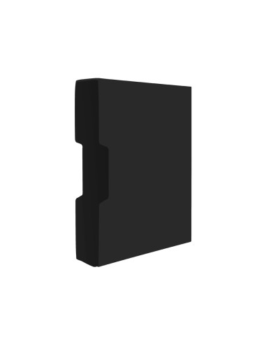 Carpeta liderpapel personaliza 37865 100 fundas polipropilenodin a4 negra con cajetin