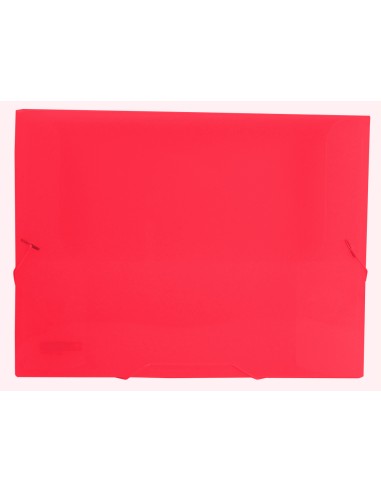 Carpeta liderpapel portadocumentos gomas 36930 polipropileno din a4 rojo translucido lomo 25 mm