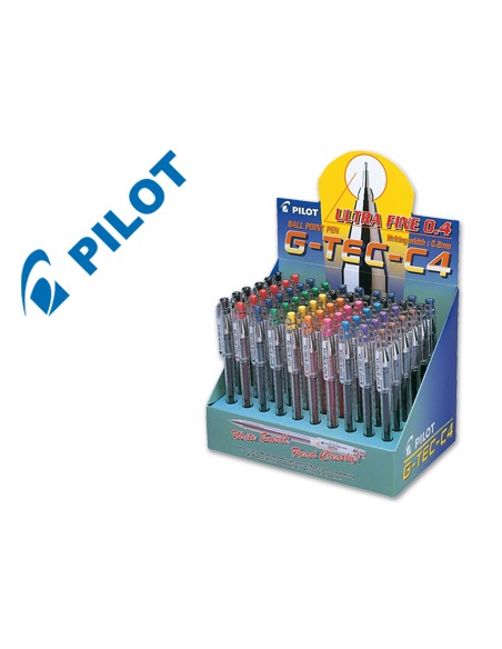 Boligrafo pilot punta aguja g tec c4 expositor de 60 unidades