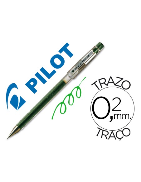 Boligrafo pilot punta aguja g tec c4 verde