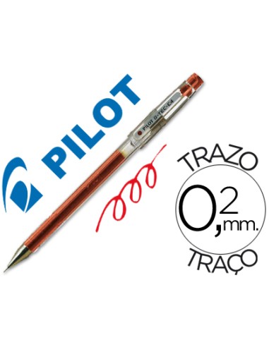 Boligrafo pilot punta aguja g tec c4 rojo