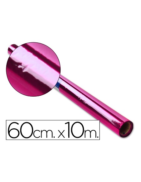 Papel celofan liderpapel rollo rosa 060 x 10 mt