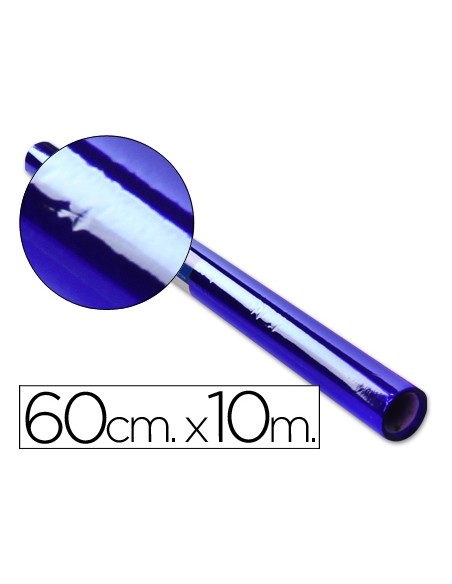 Papel celofan liderpapel rollo azul 060 x 10 mt