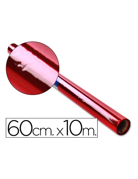 Papel celofan liderpapel rollo rojo 060 x 10 mt