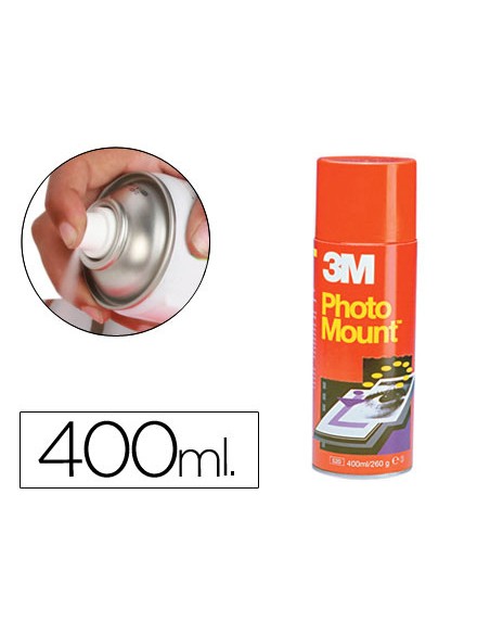 Pegamento 3m spray photo mount adhesivo permanente bote de 400 ml Pegamento 3m spray photo mount adhesivo permanente bote de 400 ml