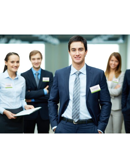 Identificador con pinza e imperdible q connect kf01567 54x90 mm