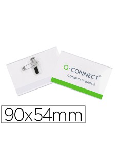 Identificador con pinza e imperdible q connect kf01567 54x90 mm