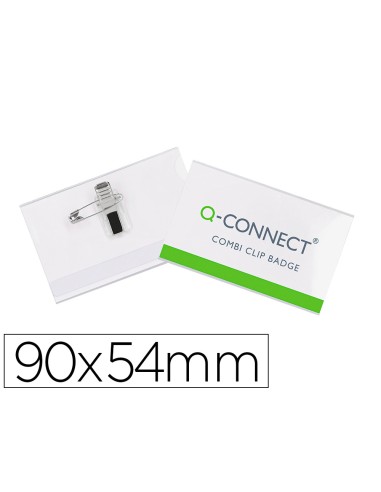 Identificador con pinza e imperdible q connect kf01567 54x90 mm