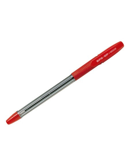 Boligrafo pilot bps gp rojo sujecion de caucho tinta base de aceite con capuchon
