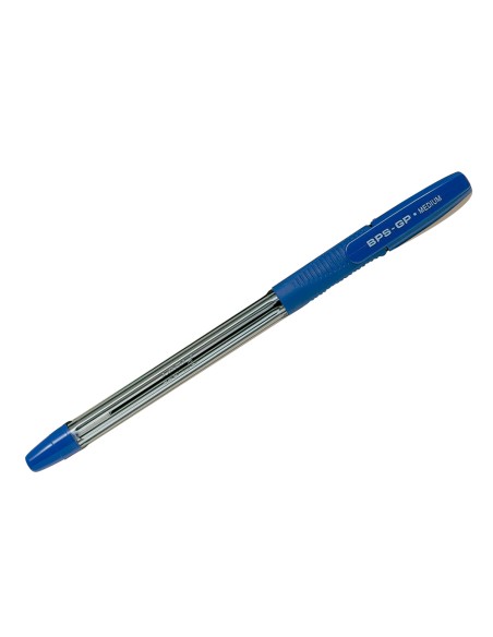 Boligrafo pilot bps gp azul sujecion de caucho tinta base de aceite con capuchon