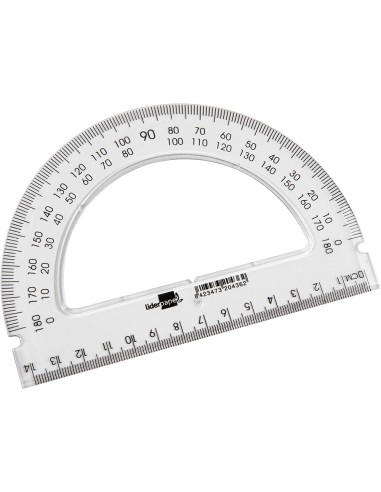 Semicirculo liderpapel 14 cm plastico