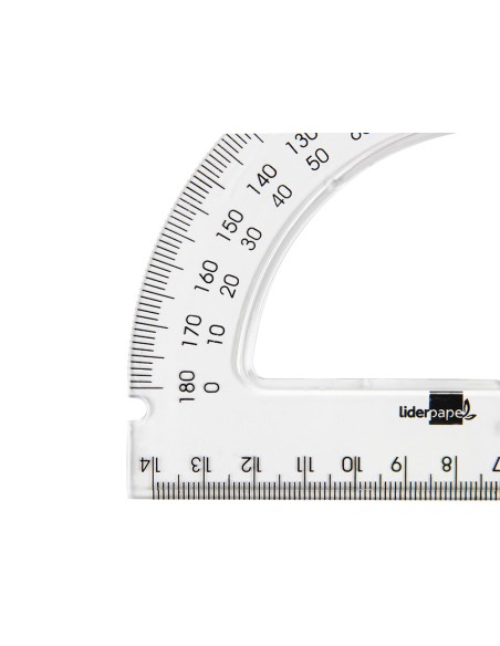 Semicirculo liderpapel 14 cm plastico