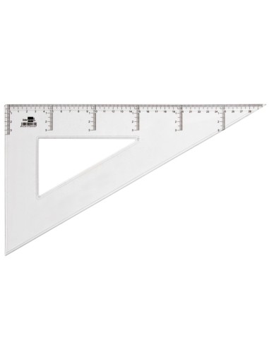 Cartabon liderpapel 30 cm plastico cristal