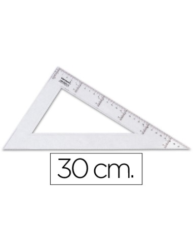 Cartabon liderpapel 30 cm plastico cristal