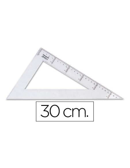 Cartabon liderpapel 30 cm plastico cristal