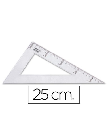 Cartabon liderpapel 25 cm plastico cristal