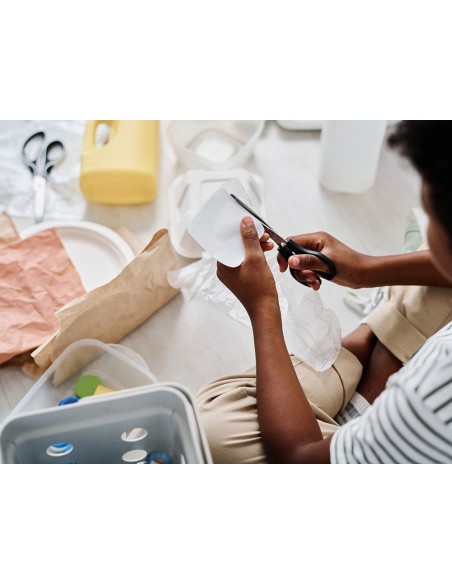 Tijera oficina q connect inoxidable 8 20 cm blister