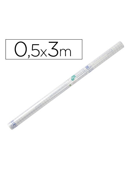 Rollo plastico adhesivo liderpapel 050x3 mt 50 mc forralibros removible Rollo plastico adhesivo liderpapel 050x3 mt 50 mc forralibros removible