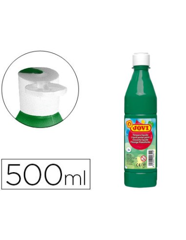 Tempera liquida jovi escolar 500 ml verde oscuro