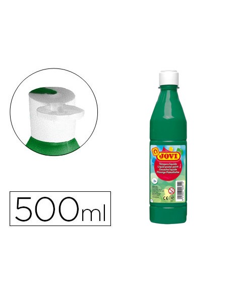 Tempera liquida jovi escolar 500 ml verde oscuro