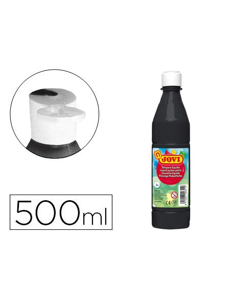 Tempera liquida jovi escolar 500 ml negro Tempera liquida jovi escolar 500 ml negro