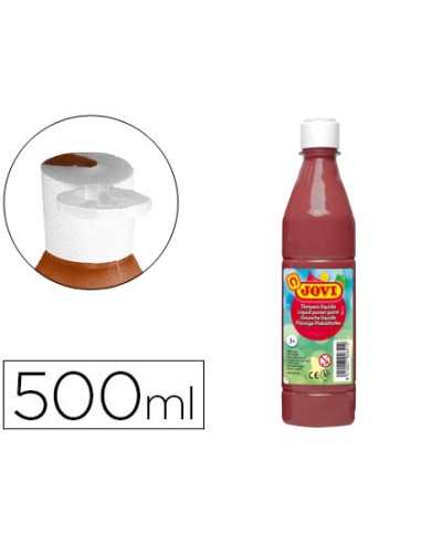 Tempera liquida jovi escolar 500 ml marron