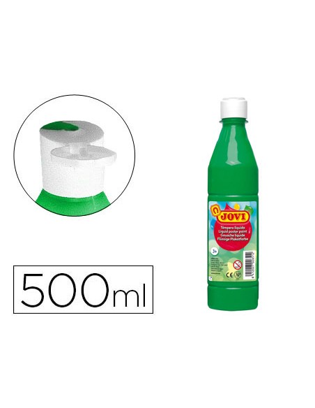 Tempera liquida jovi escolar 500 ml verde medio Tempera liquida jovi escolar 500 ml verde medio