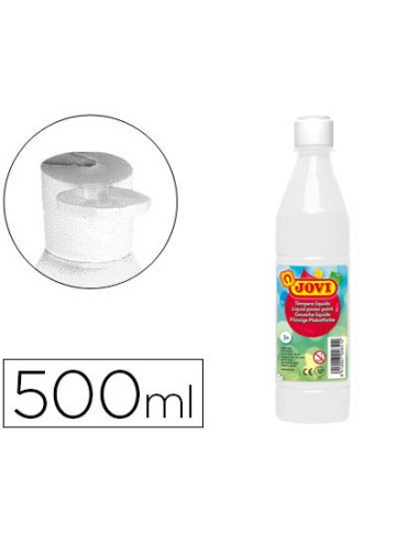 Tempera liquida jovi escolar 500 ml blanco