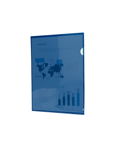 Carpeta liderpapel dossier unero 44002 polipropileno din a4 azul 20 hojas