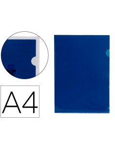 Carpeta liderpapel dossier unero 44002 polipropileno din a4 azul 20 hojas