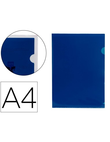 Carpeta liderpapel dossier unero 44002 polipropileno din a4 azul 20 hojas