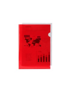 Carpeta liderpapel dossier unero 44000 polipropileno din a4 roja 20 hojas