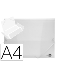 Carpeta liderpapel gomas solapas 34964 polipropileno din a4 transparente translucido