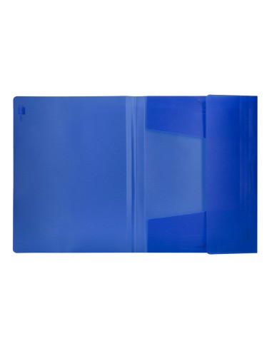 Carpeta liderpapel gomas solapas 34962 polipropileno din a4 azul translucido