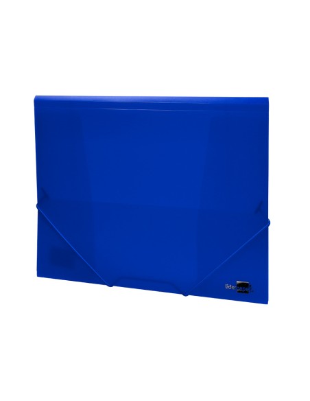 Carpeta liderpapel gomas solapas 34962 polipropileno din a4 azul translucido