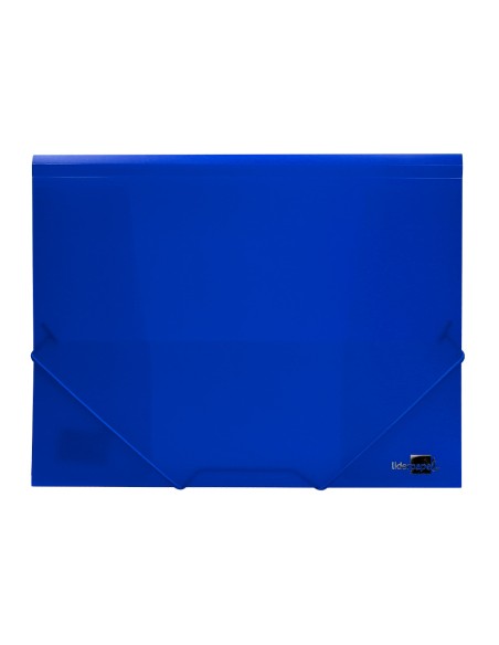 Carpeta liderpapel gomas solapas 34962 polipropileno din a4 azul translucido